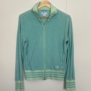 Adidas Light Green Zip-Up Jacket